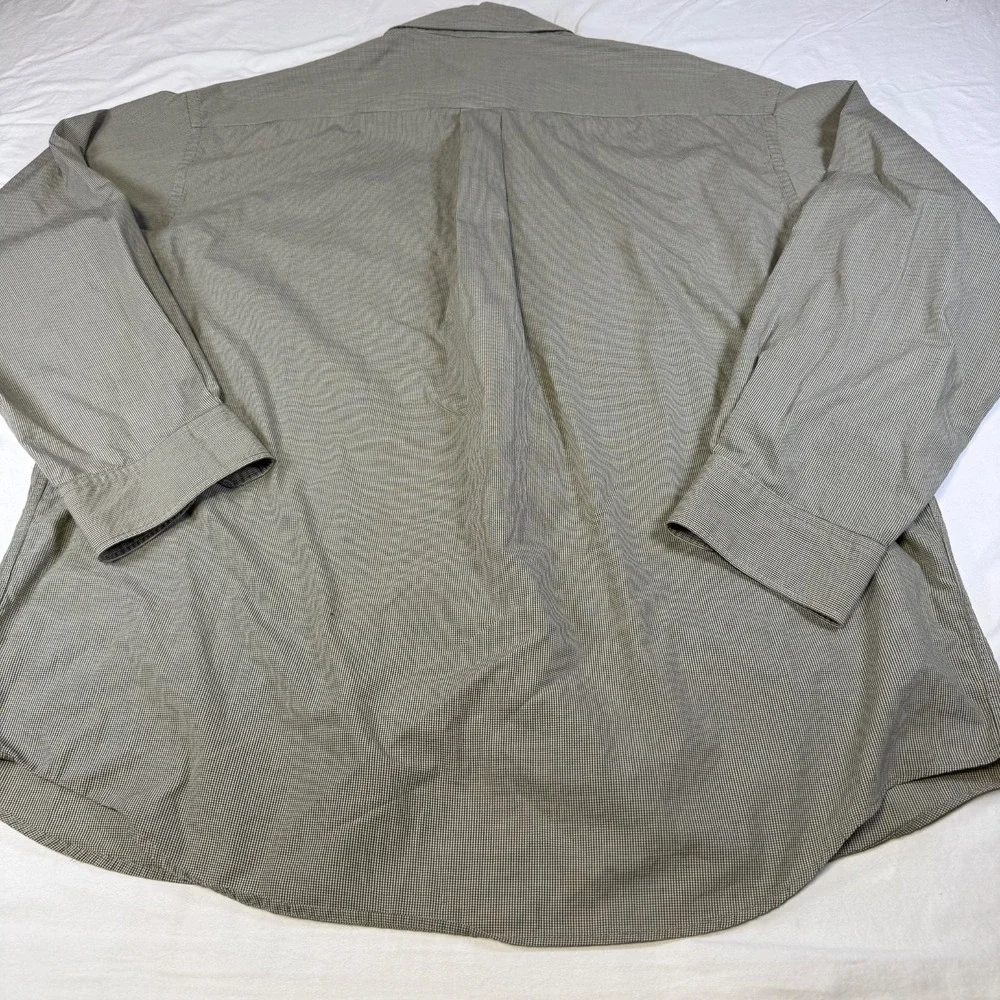 Vintage Banana Republic Houndstooth Button Down Shirt Men's Size XL Long Sleeve